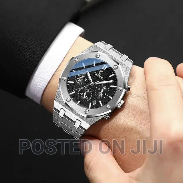CHENXI Luxury Quartz Watch for Men Royal Stainless Steel
