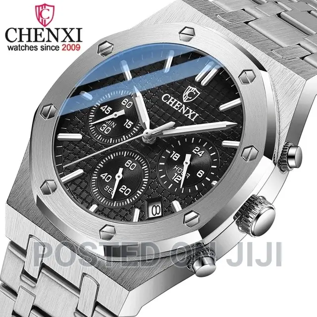 CHENXI Luxury Quartz Watch for Men Royal Stainless Steel