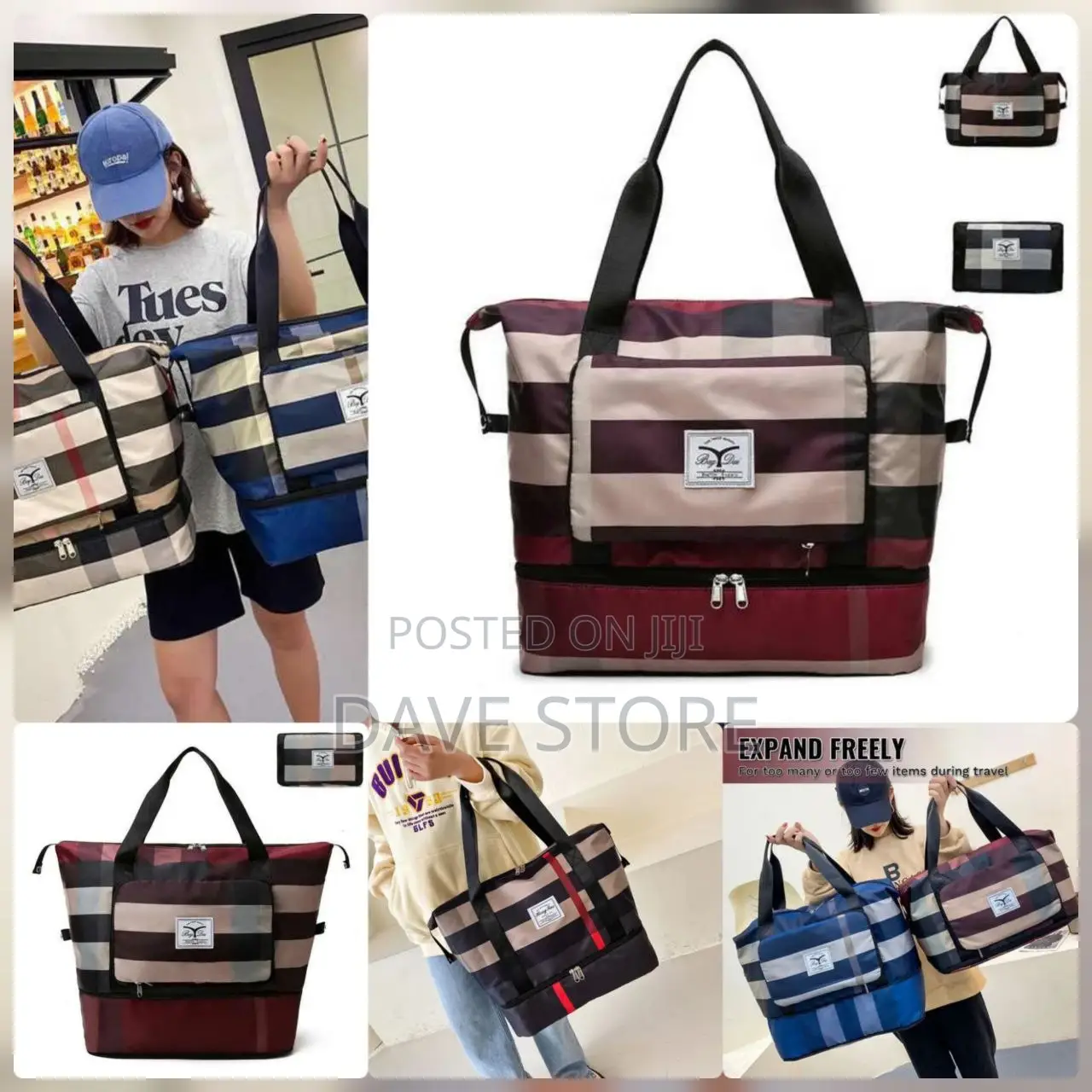 Foldable High Capacity Travel Bags