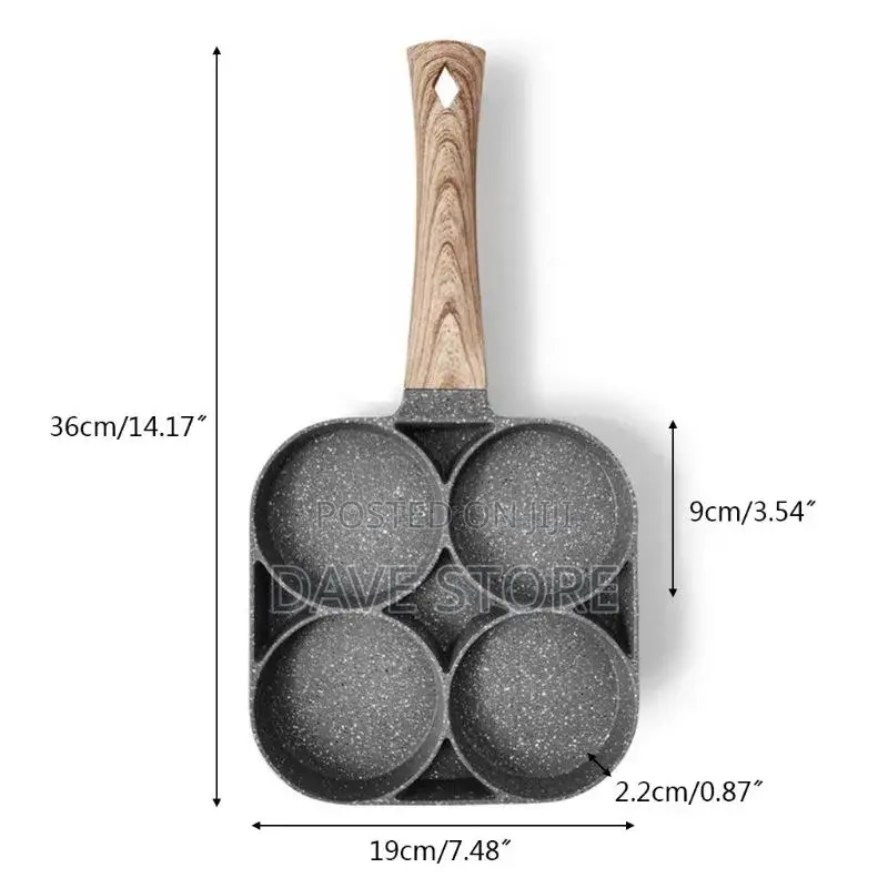4 in 1 Flat Bottom Omelette Egg Pan