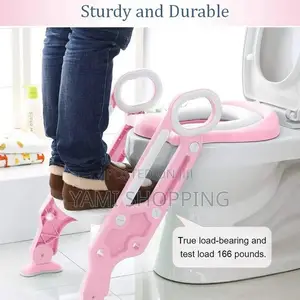 Foldable Baby Potty Training Seat With Adjustable Ladder