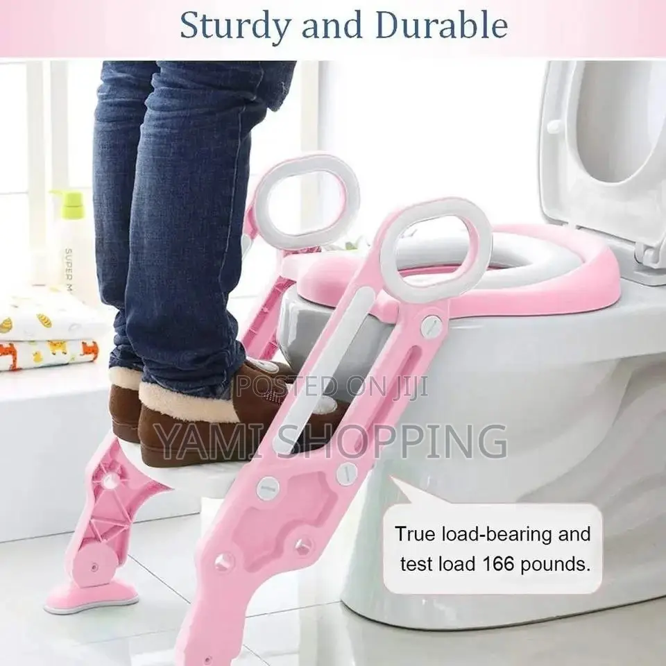 Foldable Baby Potty Training Seat With Adjustable Ladder