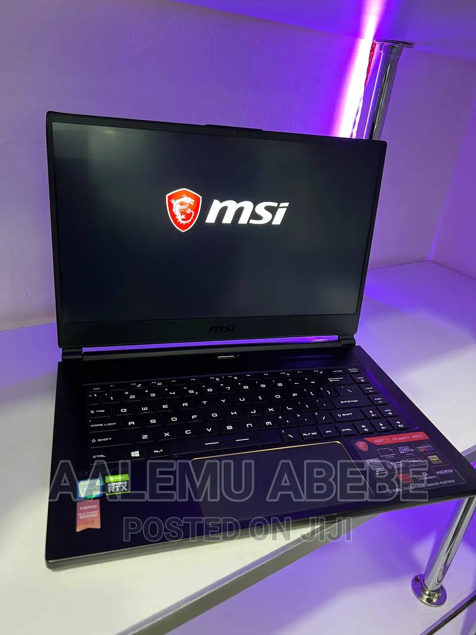 New Laptop MSI GS65 Stealth Thin 8RE 32GB Intel Core I7 SSD 1T