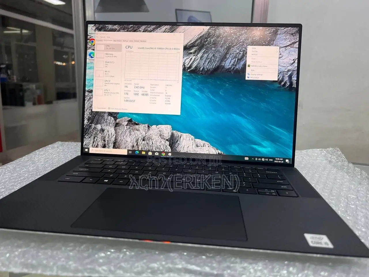 New Laptop Dell XPS 15 32GB Intel Core i9 SSD 512GB