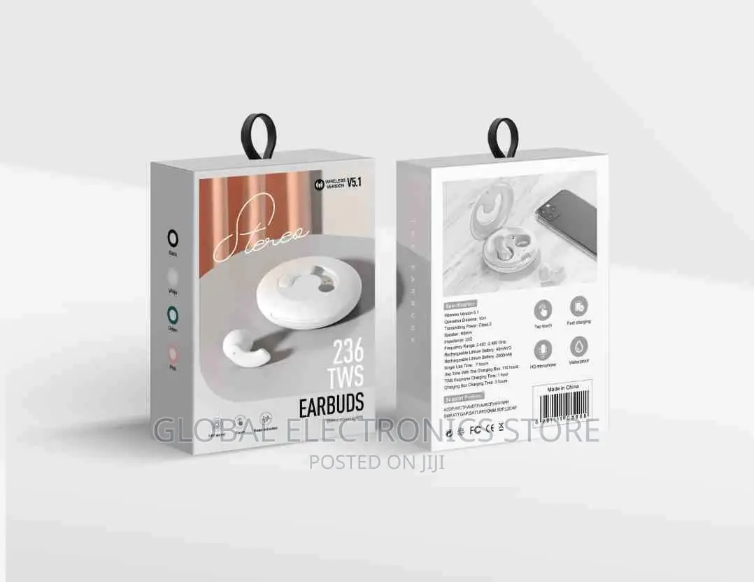 Original TWS 236 Wireless Earphone(Super Quality and Design)