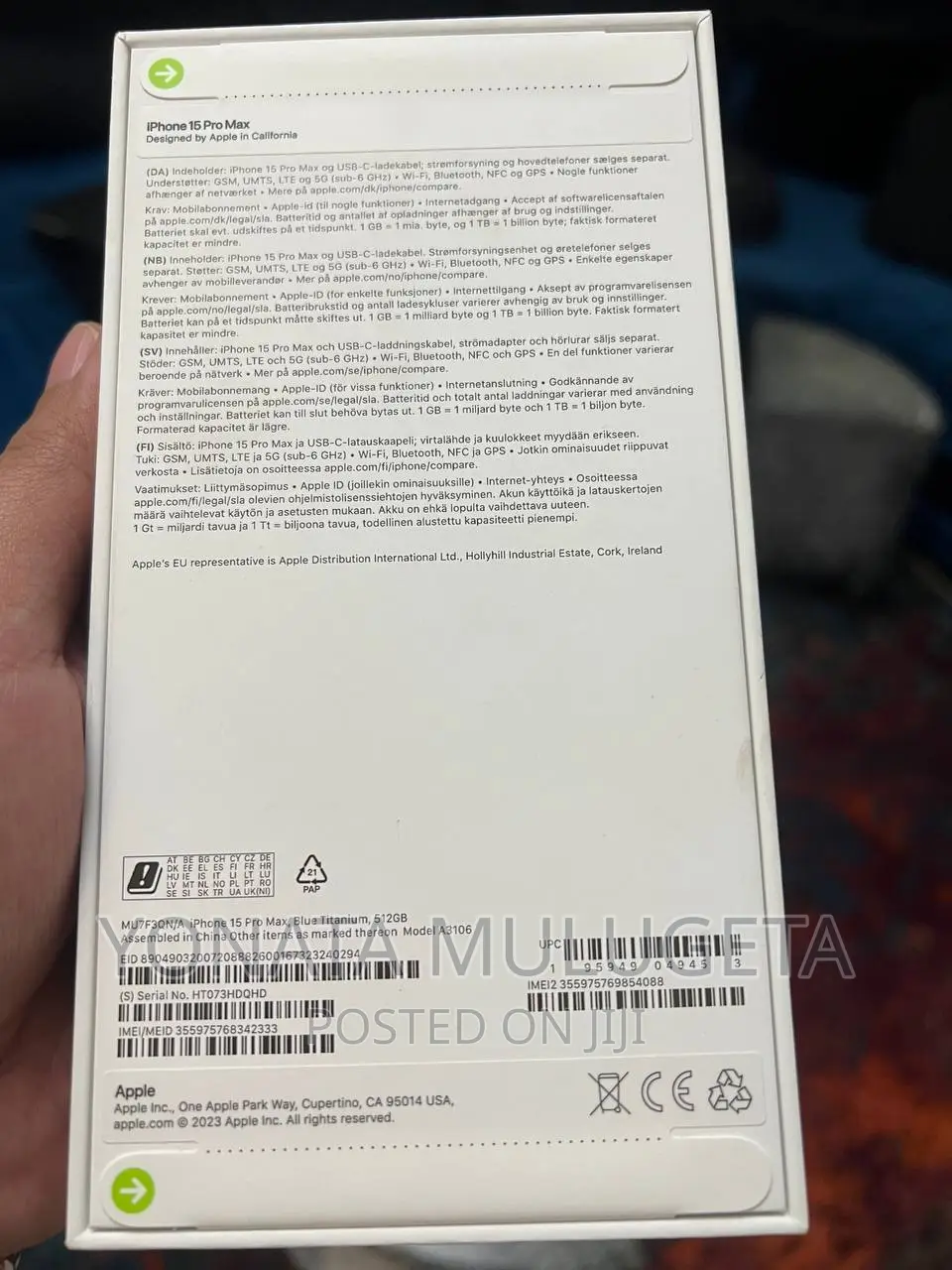 New Apple iPhone 15 Pro Max 1 TB