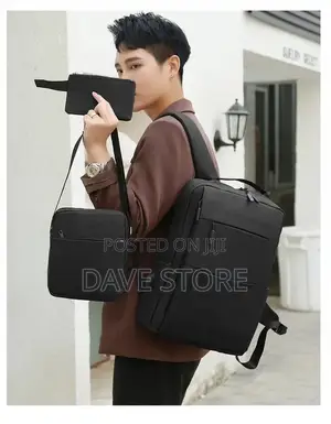3pcs Backpack የራሱ USB መሰኪያ ያለው
ለአያያዝ ምቹ የሆነ እጅግ ዘመናዊ ቦርሳ