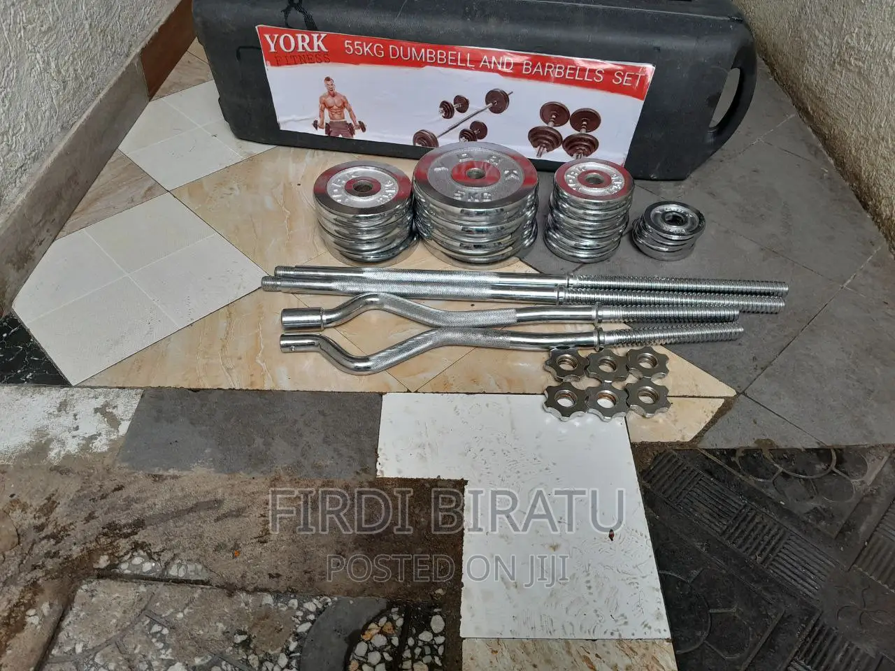 55kg Adjustable Dumbbell and Barbell