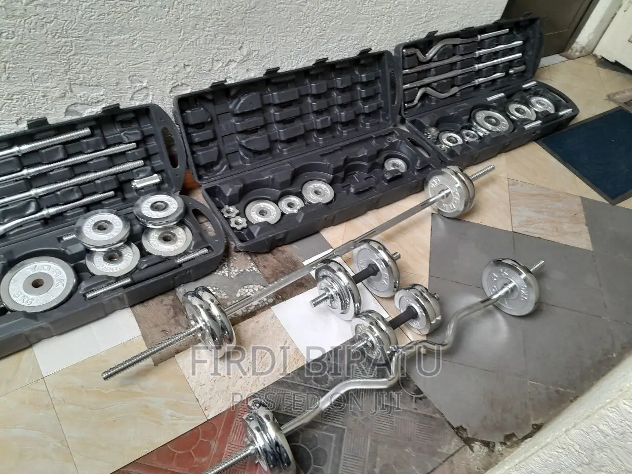 55kg Adjustable Dumbbell and Barbell