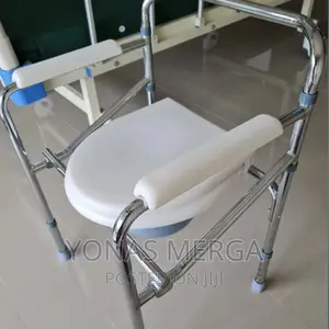 Photo - Toilet Bath Chair ለሁሉም Back Potty Foldable Elderly Toilets