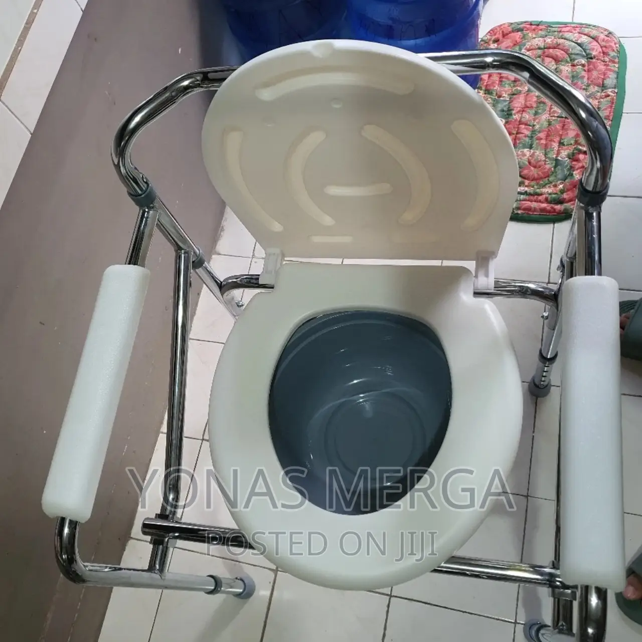 Extra Wide Drop-Arm Commode Chair M470 by Tuffcare