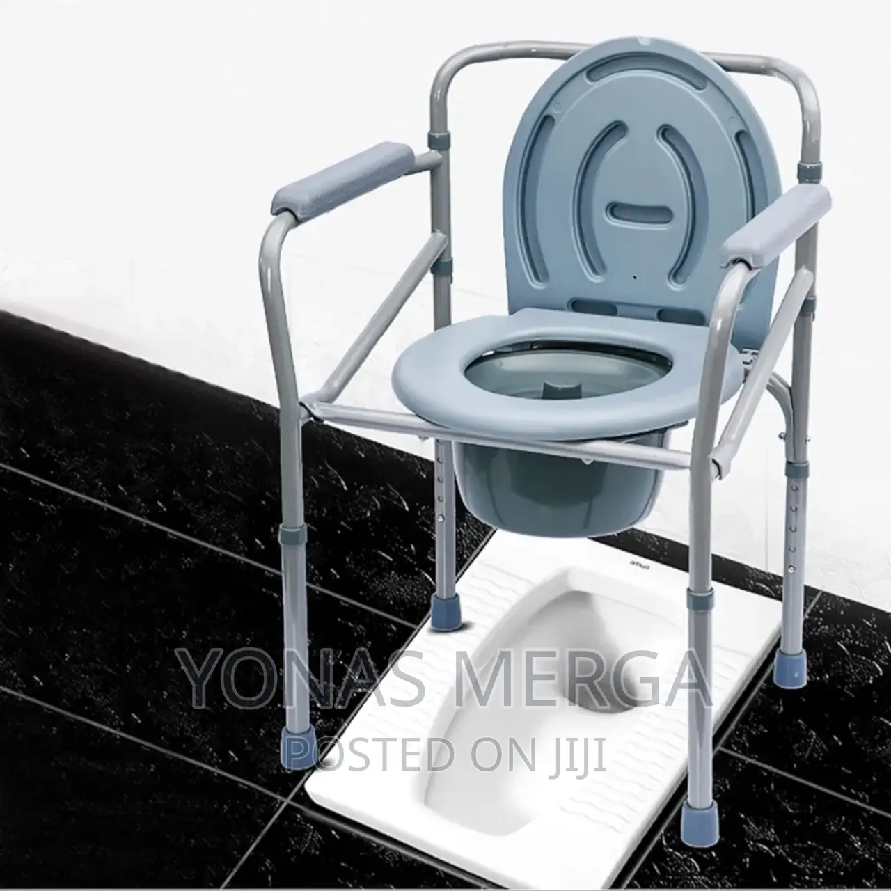 Extra Wide Drop-Arm Commode Chair M470 by Tuffcare