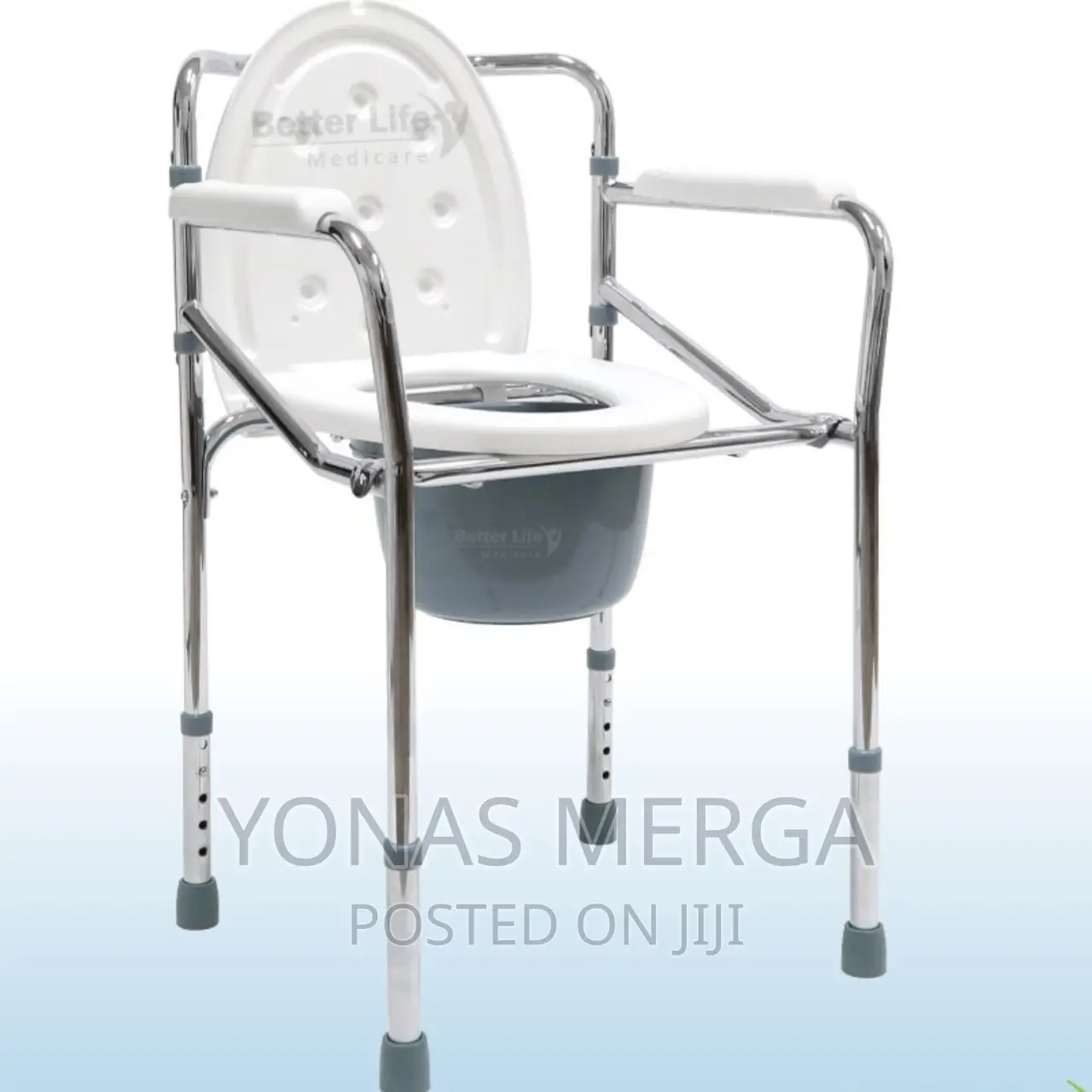 የጤና እቃዎች Foldable Commode Chair With Toilet Pot