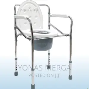 Photo - የጤና እቃዎች Foldable Commode Chair With Toilet Pot