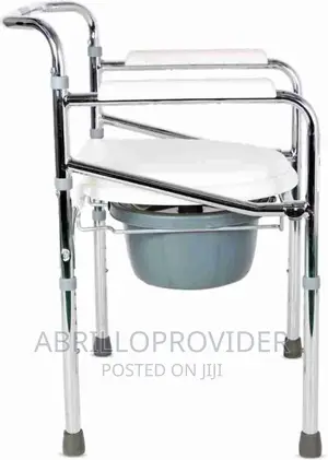 Photo - Shower Chair With Toilet Coomode Chair/Portable/Flexible