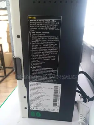 Lithium Back Up Battery With Inverter