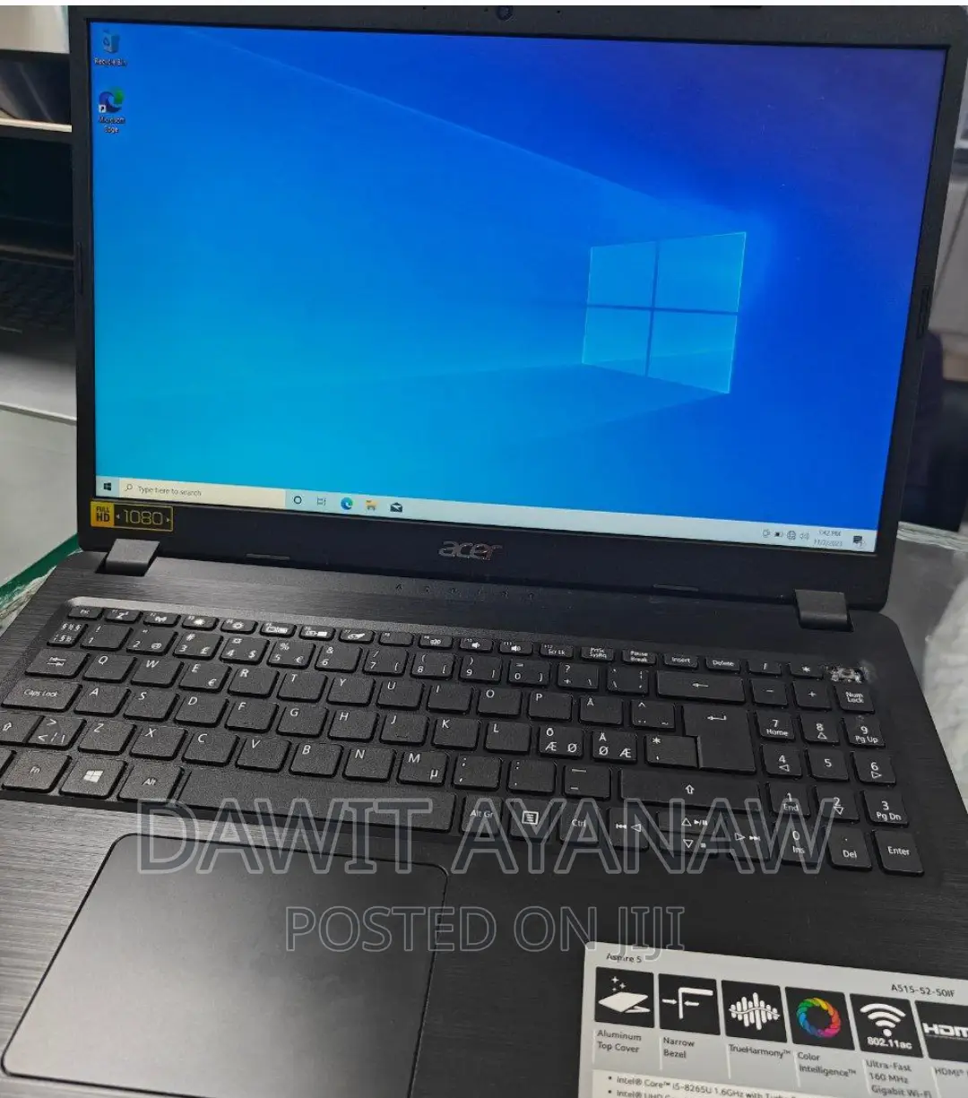 New Laptop HP 8GB Intel Core I5 SSD 256GB
