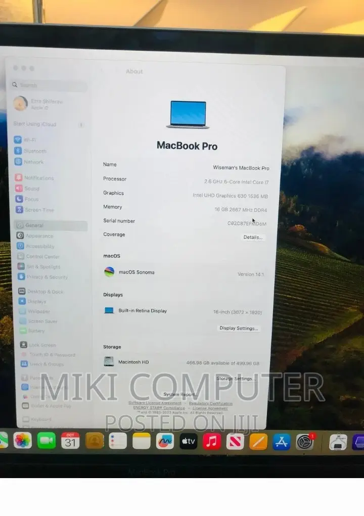 New Laptop Apple MacBook Air 2019 16GB Intel Core I7 SSD 512GB