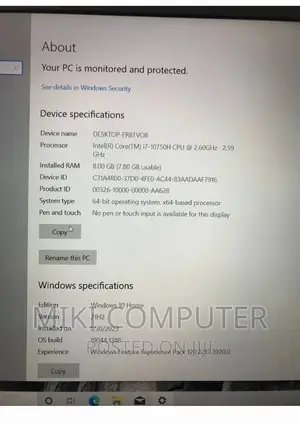 New Laptop Dell 16GB Intel Core I7 SSD 512GB