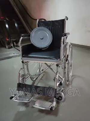 Photo - Wheelchair/Leatherette Seat Backrest for Patient Comfort