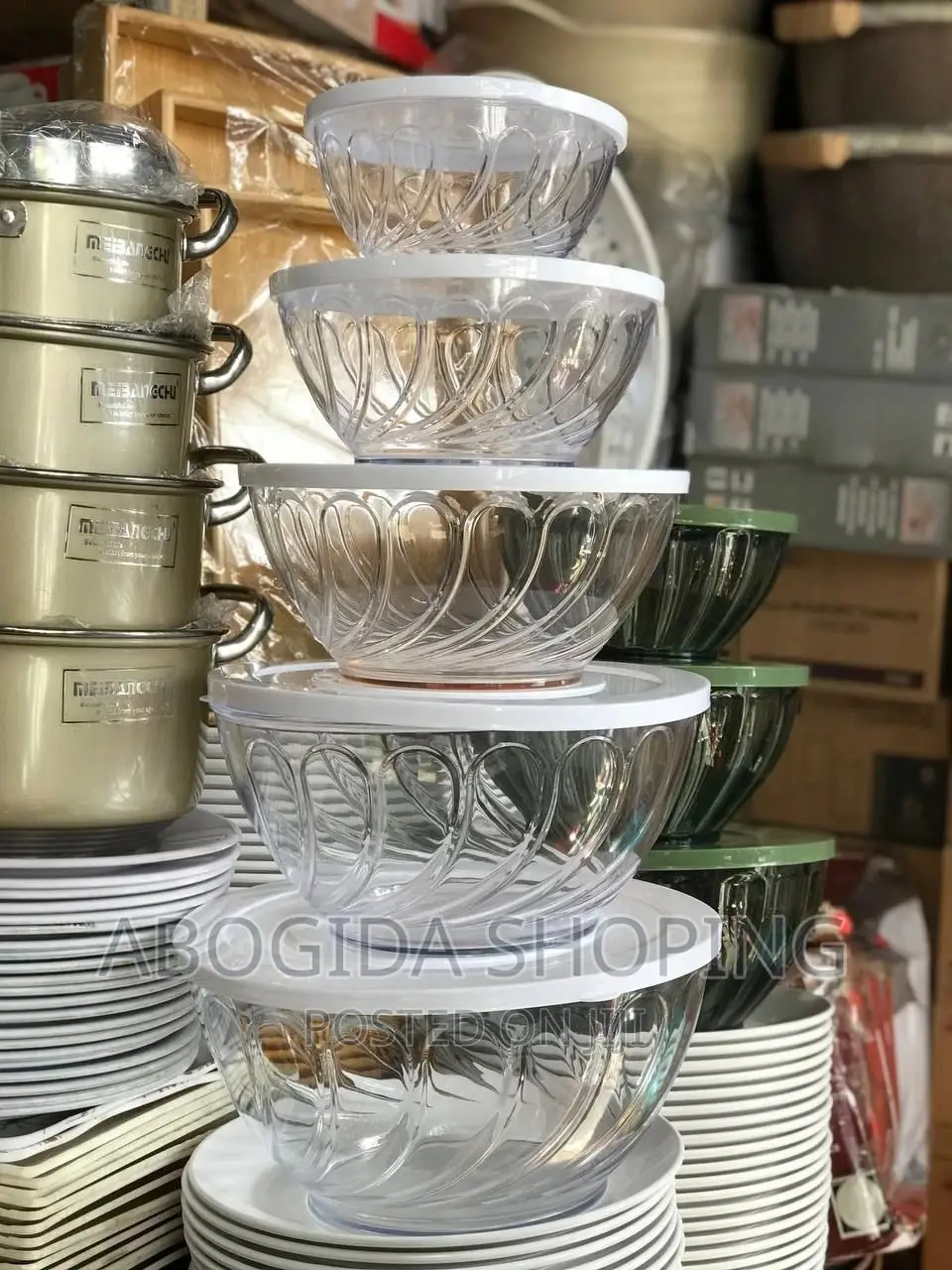 ማይካ ባለ አምስት ተደራራቢ ሰሀን