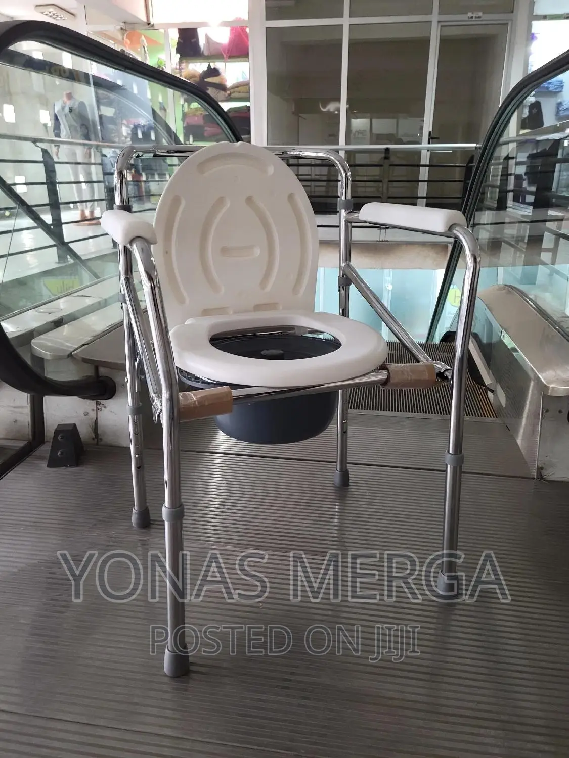 ASSURE REHAB Commode Chair (Foldable Height Adjustable)