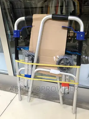 Drive Deluxe Folding Walker, Two Button With 5”Wheels.