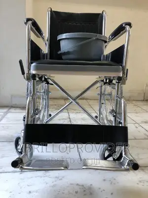 Shower Wheelchair, Foldable Wheelchair With Commode Commode