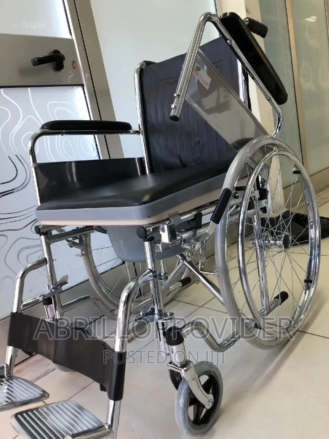 Commode Wheelchair, Folding Shower Wheelchair for Sale,