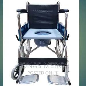 Photo - Wheelchair,Aluminum Alloy Chair Folding Withtoilet Seat