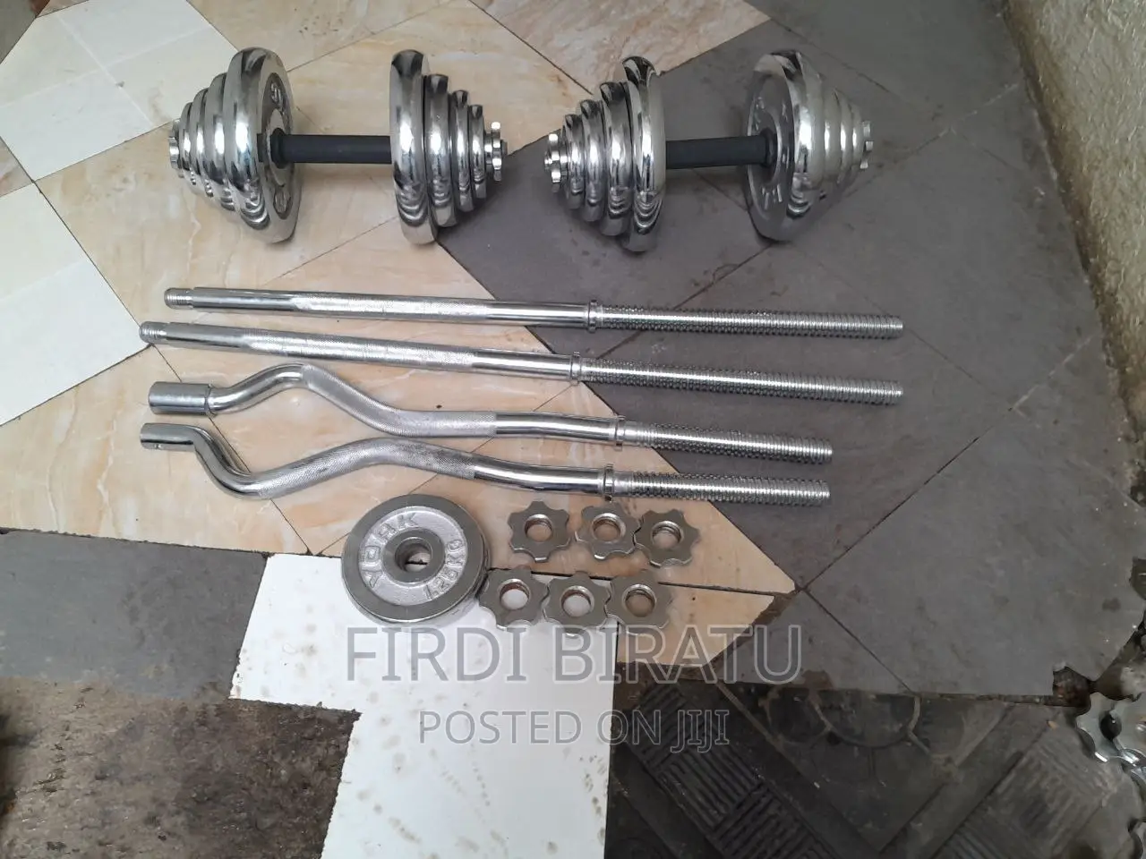 55kg Adjustable Dumbbell and Barbell