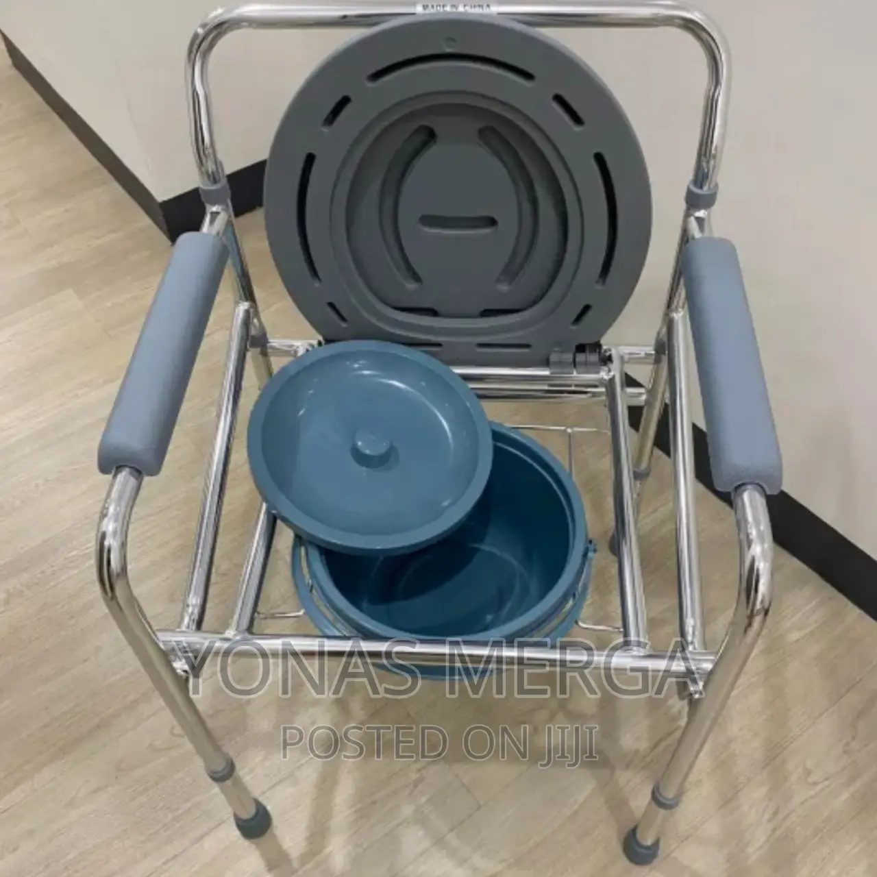 3 In1 Commode Chair Toilet Shower Seat Bathroom Chair White