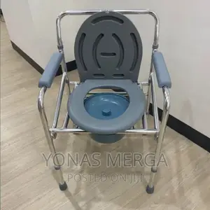 Commode Pot,Height Adjustable, Easy Push Button Design