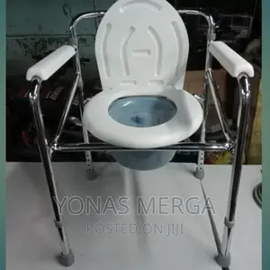 Photo - HIGH QUALITY Folding Commode Chair Skeleton Type W/Owheels