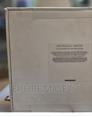 New Laptop Apple MacBook Air 2022 M2 8GB Apple M2 SSD 256GB