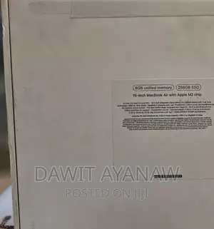 New Laptop Apple MacBook Air 2022 M2 8GB Apple M2 SSD 256GB