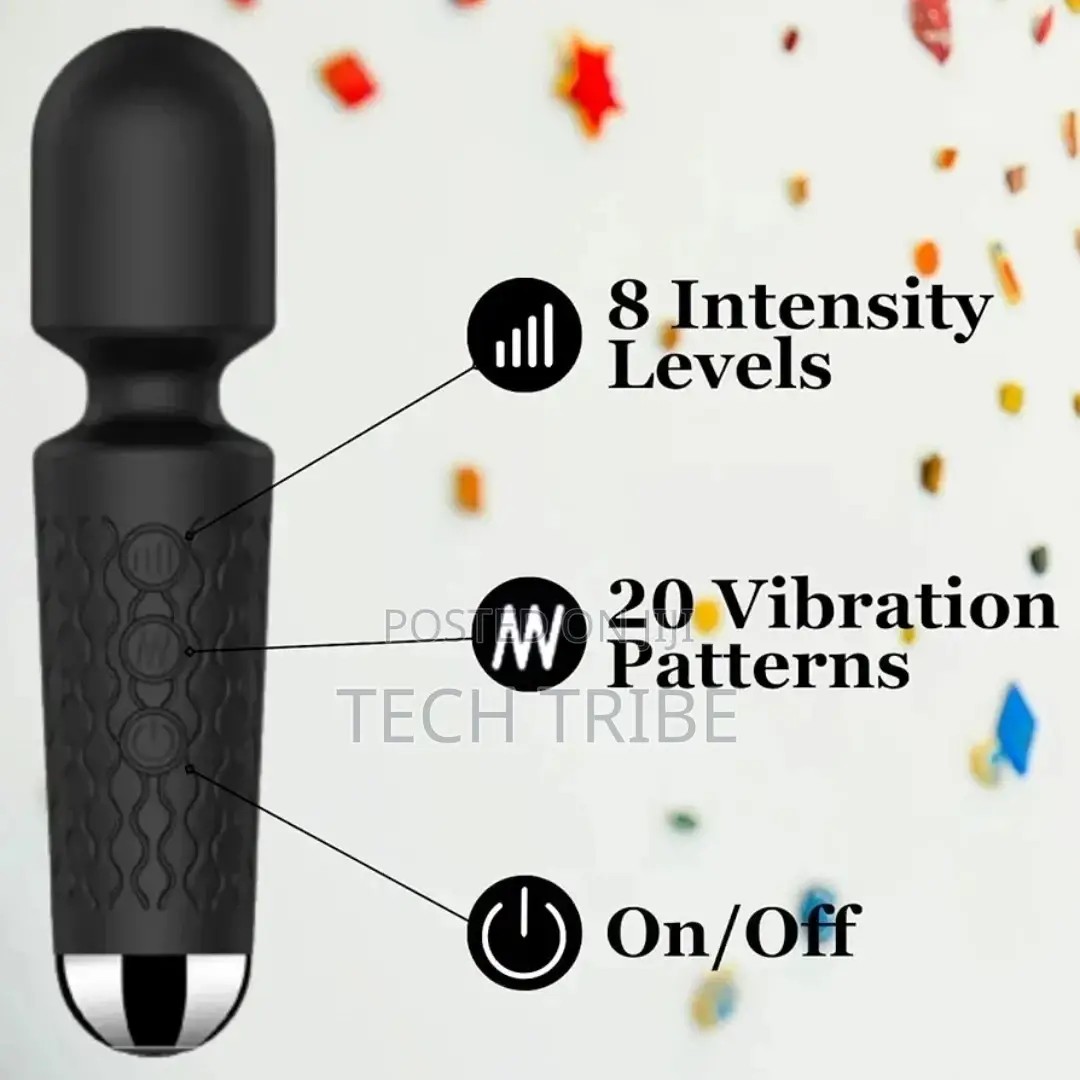 Silicon Waterproof Body Massager With 20 Vibration Pattern