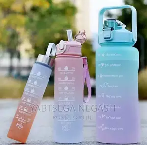 Photo - 3in1 Colorful Water Bottle 
2L ,900ml , 300ml 
ሶስቱን በአንድ ላይ