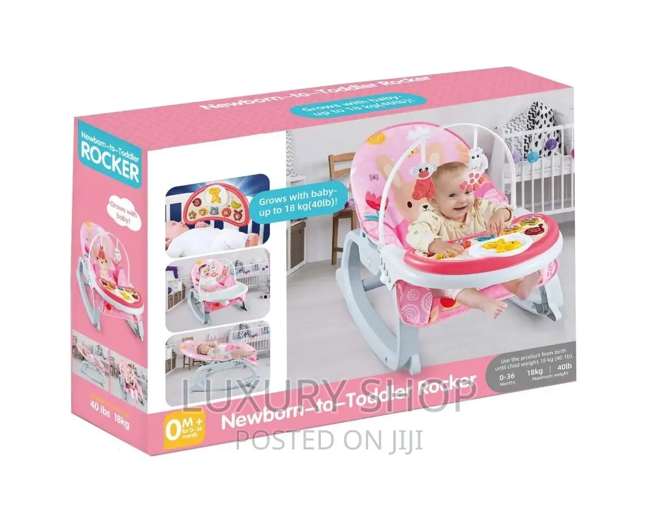 3 in 1 Newborn to Toddler Rocker