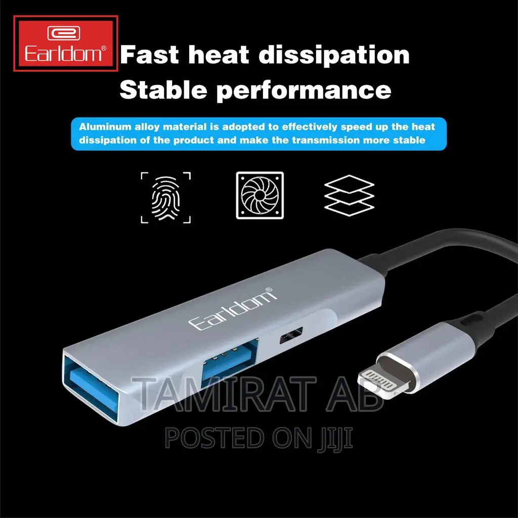 Earldom ET-HUB11 3in1 Lightning OTG Adapter