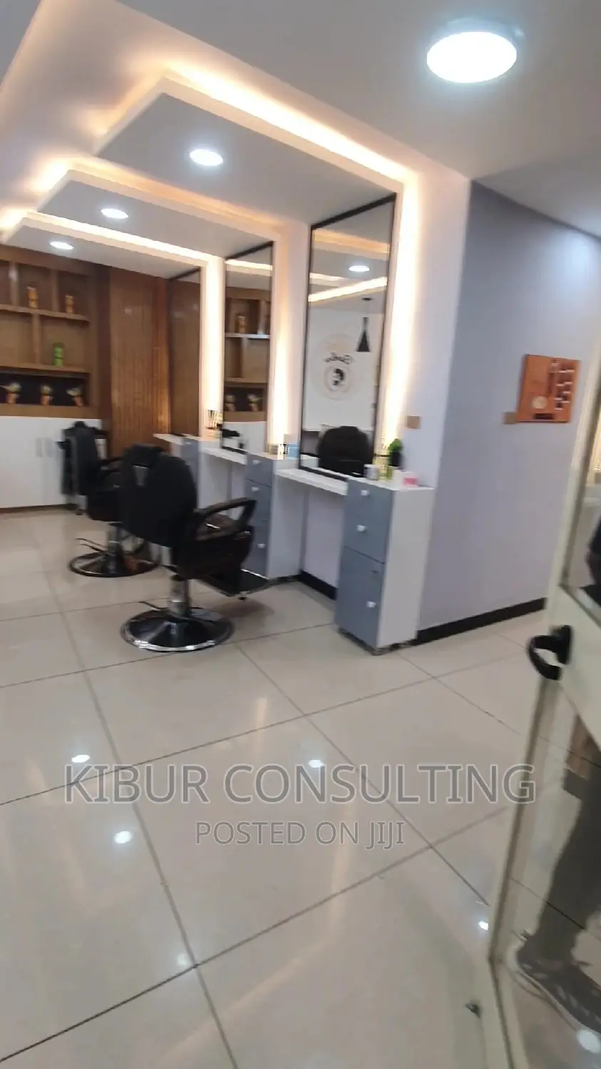 Men Barbershop Interior Design Finishing