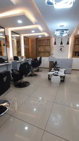 Men Barbershop Interior Design Finishing