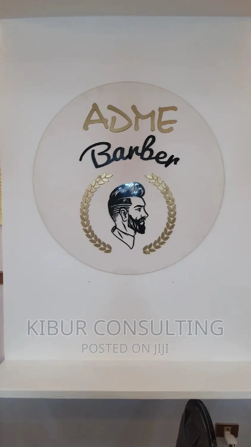 Men Barbershop Interior Design Finishing