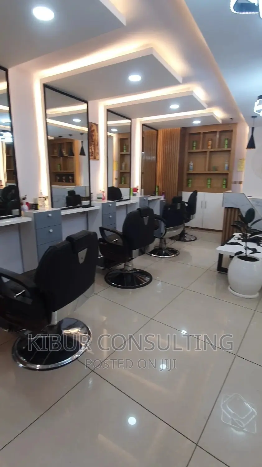 Men Barbershop Interior Design Finishing