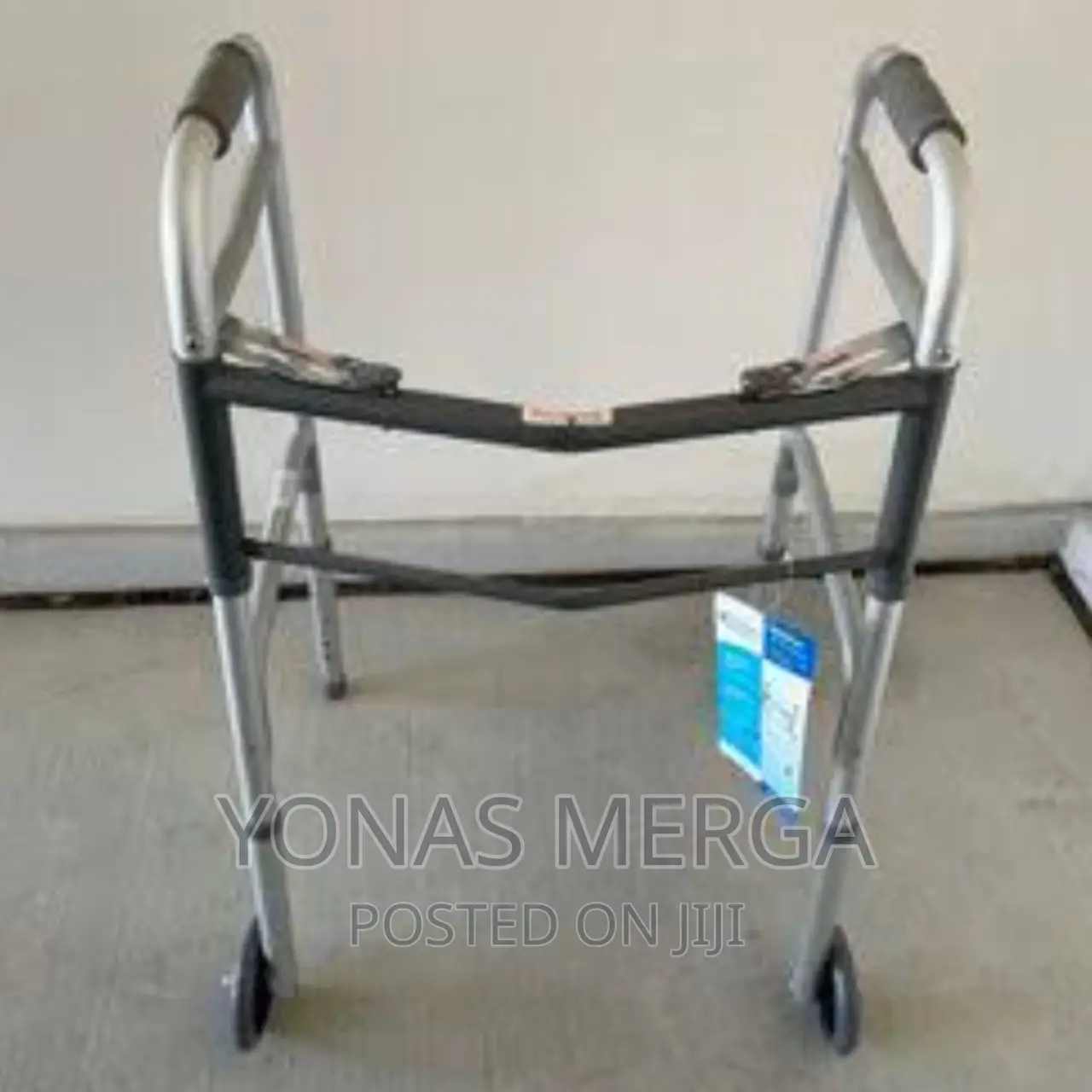 McKesson Folding Walker,Bariatric,Steel,Height Adjustable