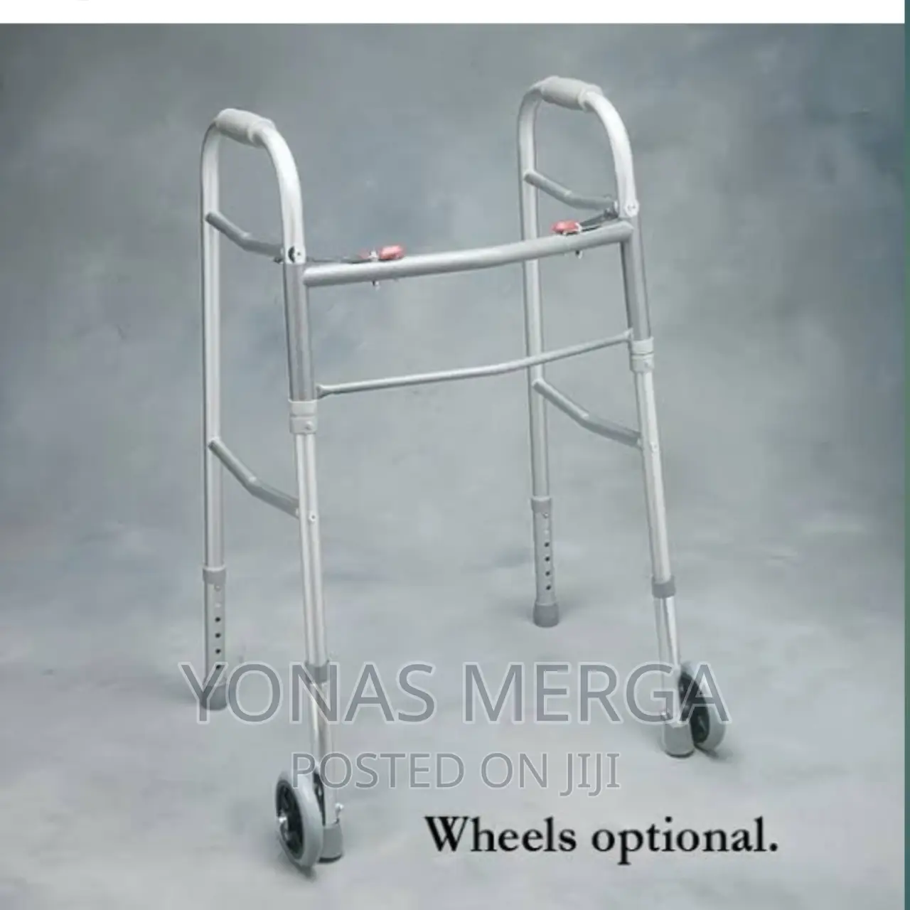 ወከር/Rhythm Healthcare Folding Walker With 2 Wheels