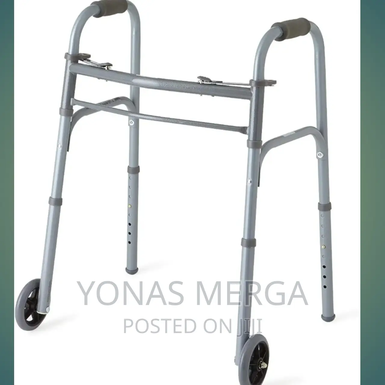 Walker/Kesson Steel Bariatric Folding Walker,32-39 Inch