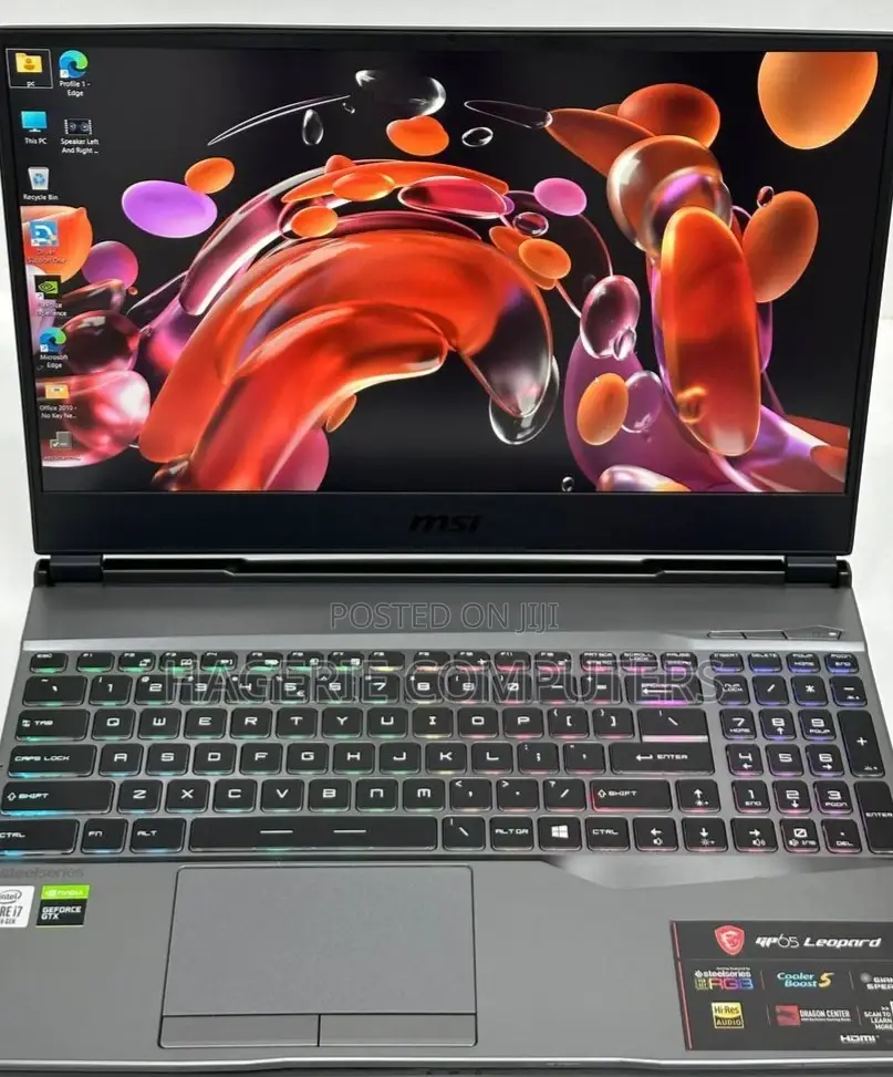New Laptop MSI GP65 Leopard 16GB Intel Core I7 SSD 512GB
