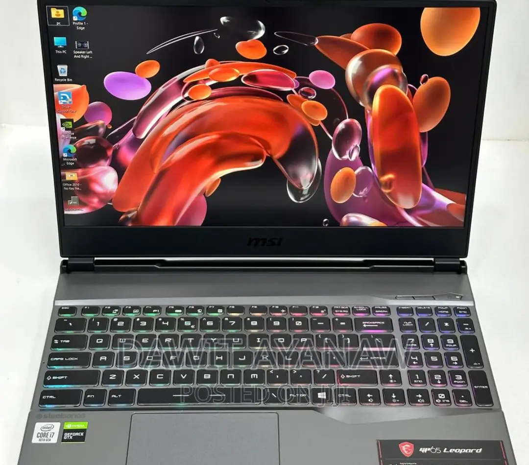 New Laptop MSI GP65 Leopard 16GB Intel Core I7 SSD 512GB