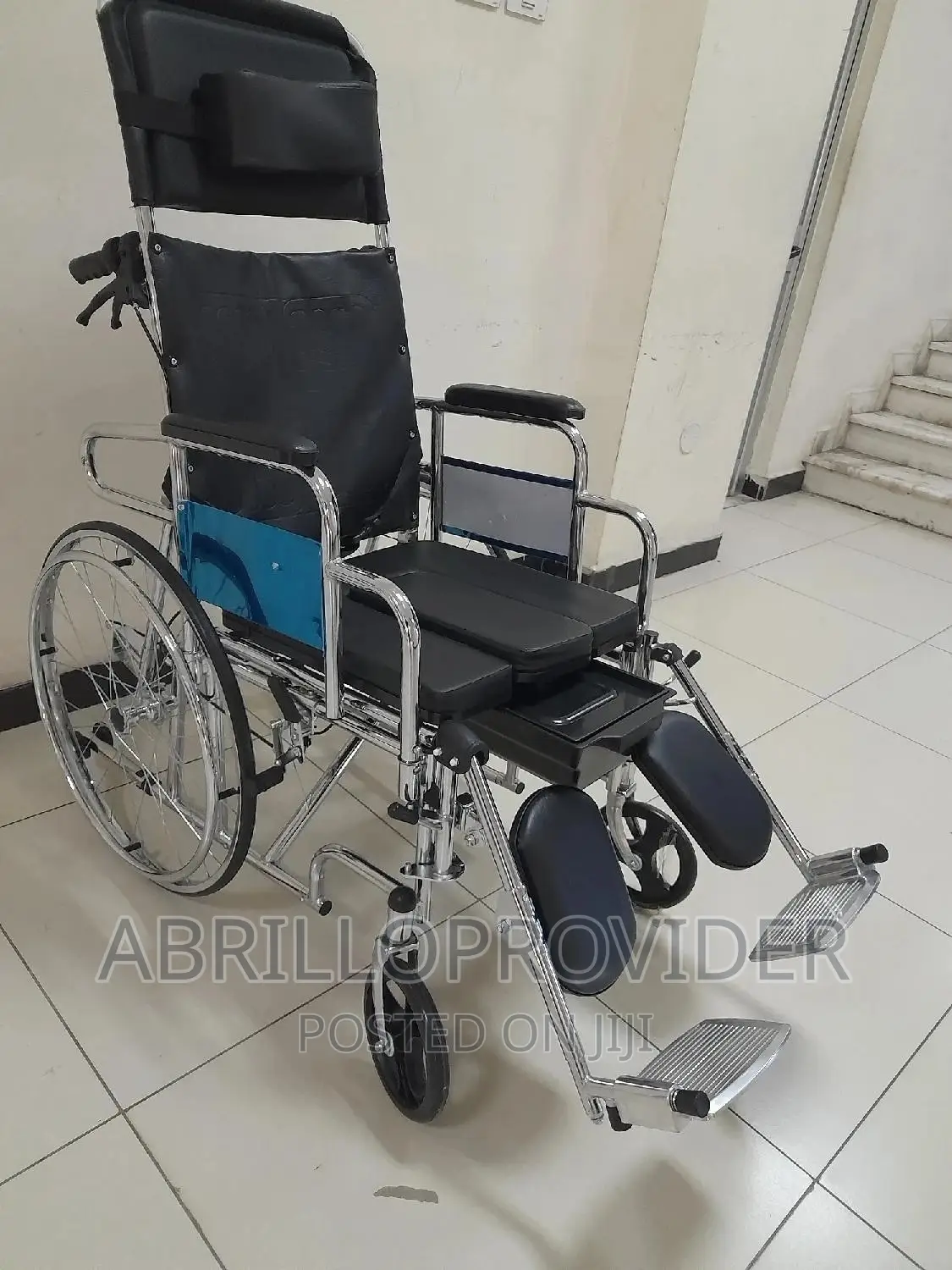 New Commode Reclining Wheelchair"Wheelchair"Wheelchair